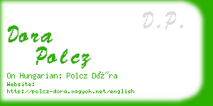 dora polcz business card